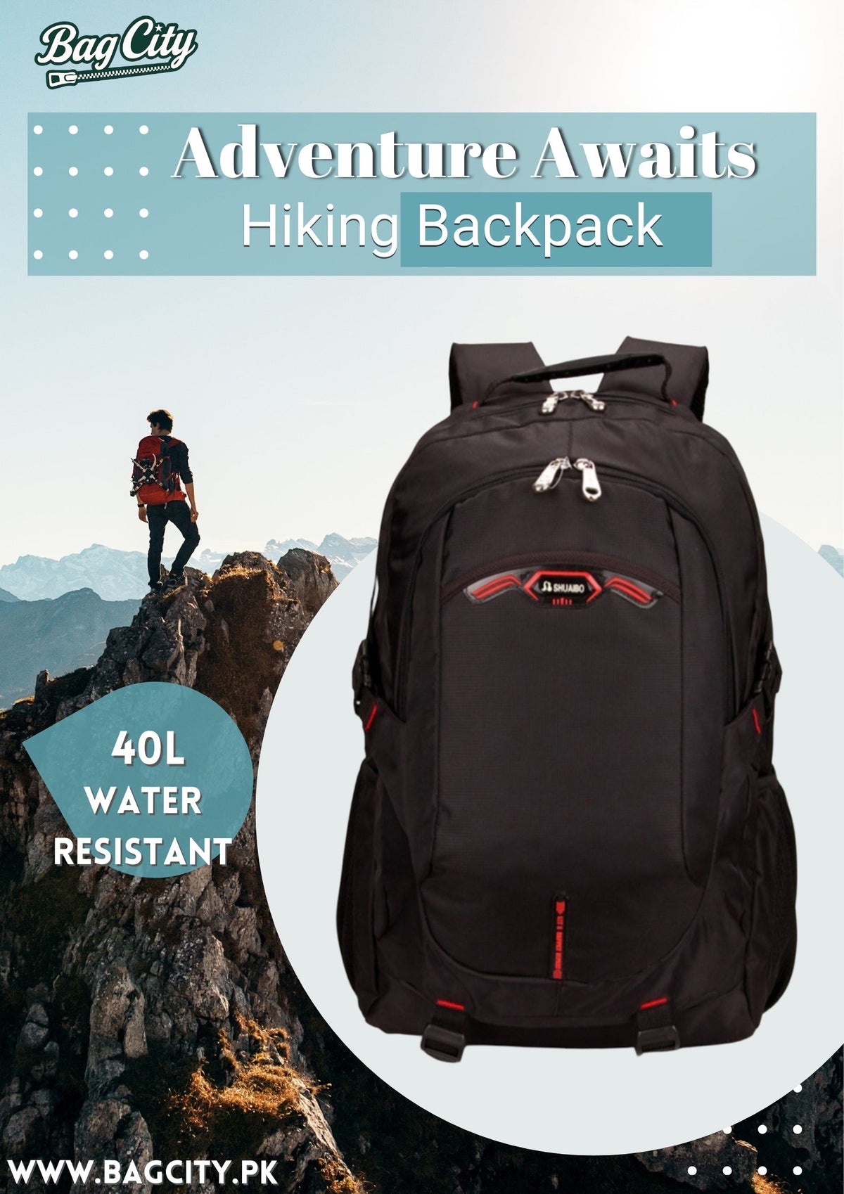 Ultimate Travel Laptop Backpack 17" Laptop Compatible | Waterproof Travel Ready 40L