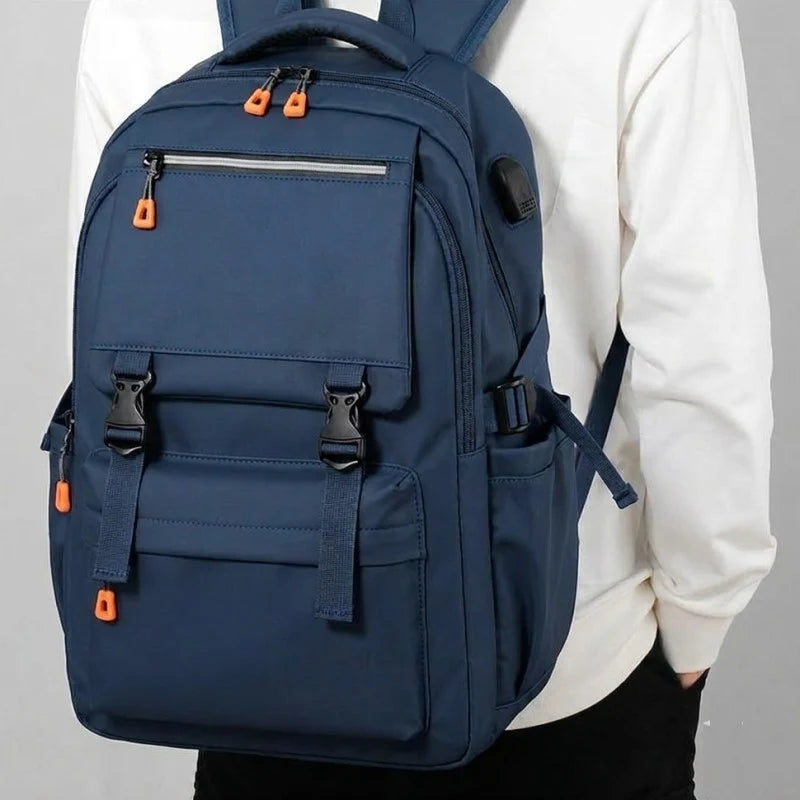 Street Pro 15.6" Waterproof Backpack with USB Charging Port – Stylish Teenager & College Bag
