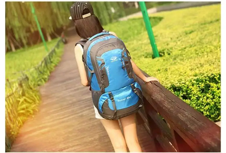 Huntvp 60L High Grade Hiking & Travel Backpack – Waterproof Trekking Bag with Shoe Compartment