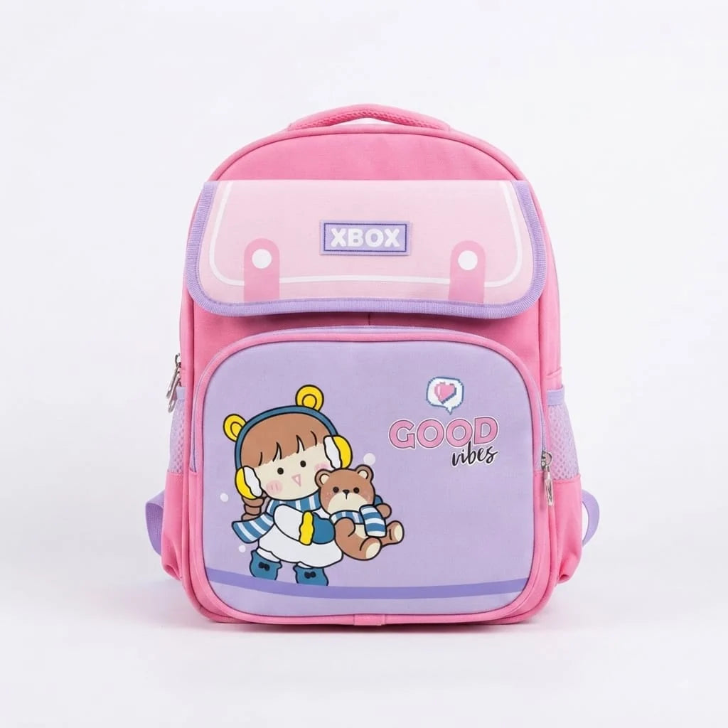 Good Vibes Imported School Bag for Nursery, Prep, Class One – Kids Backpack (Age 4-8)