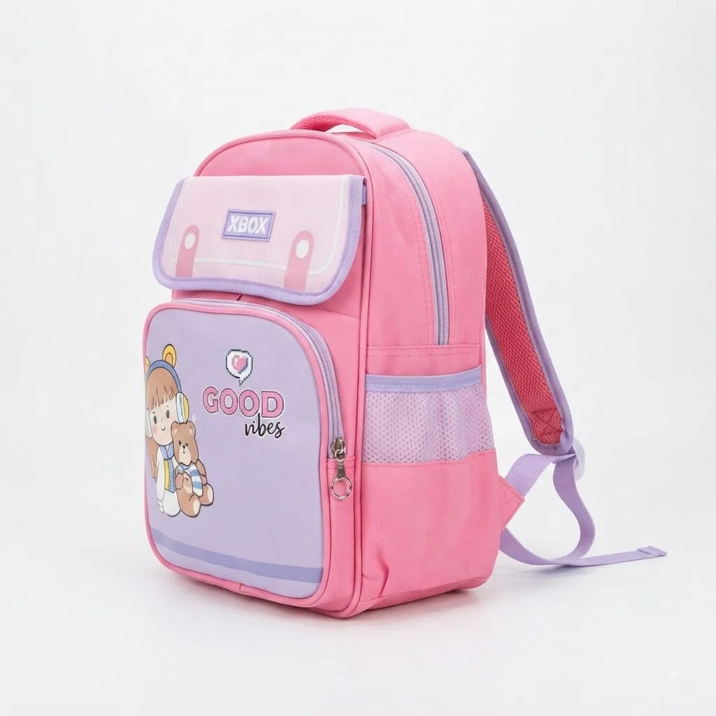 Good Vibes Imported School Bag for Nursery, Prep, Class One – Kids Backpack (Age 4-8)