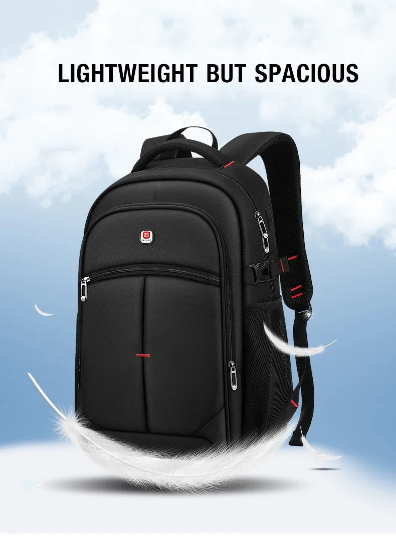 BALANG Expandable Travel Backpack Laptop 17″ Large Size | Waterproof Travel & Business Bag with USB Port, 30LCapacity
