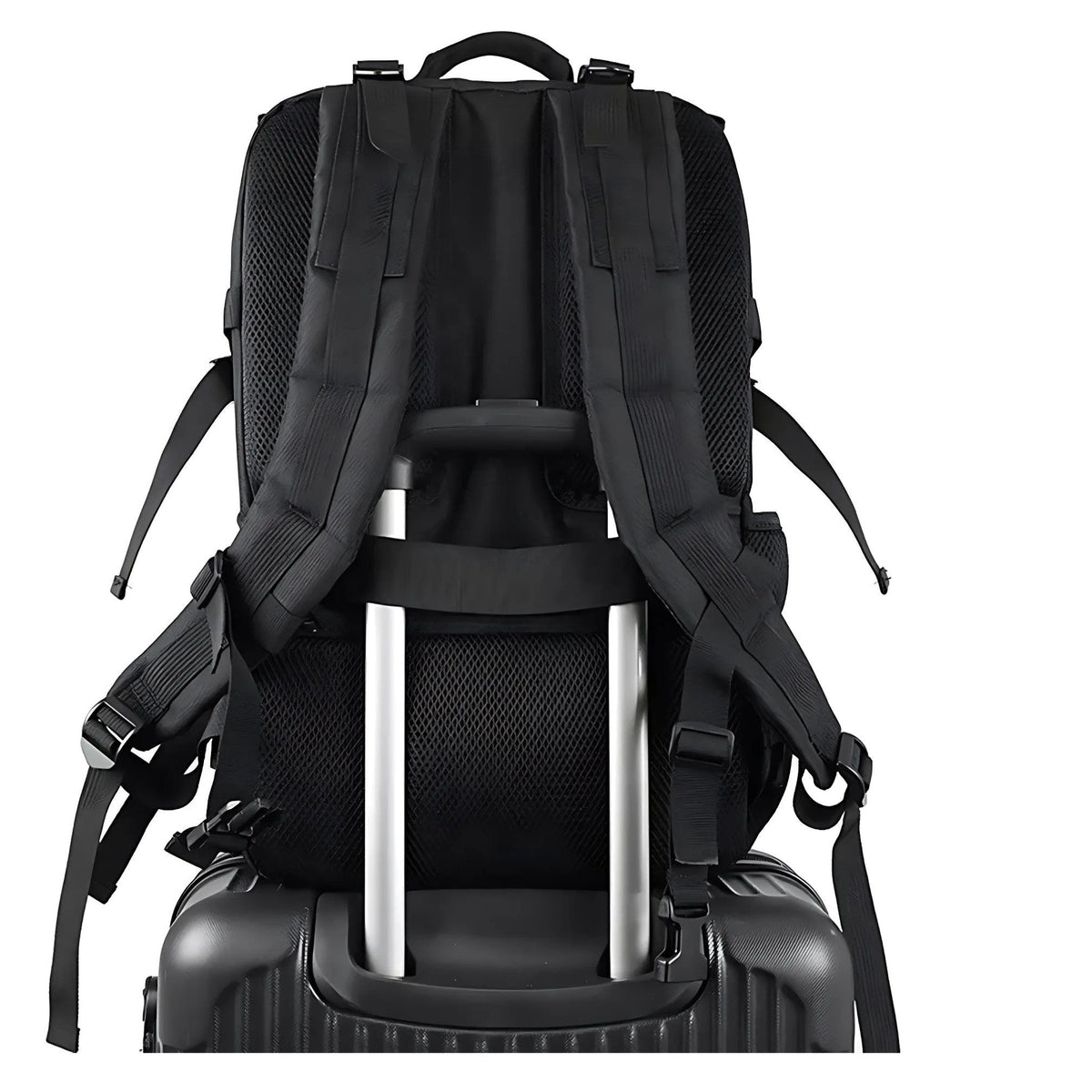 GearX 45L Tactical Outdoor Backpack – Military, Hiking, Trekking & Gym Bag | Black