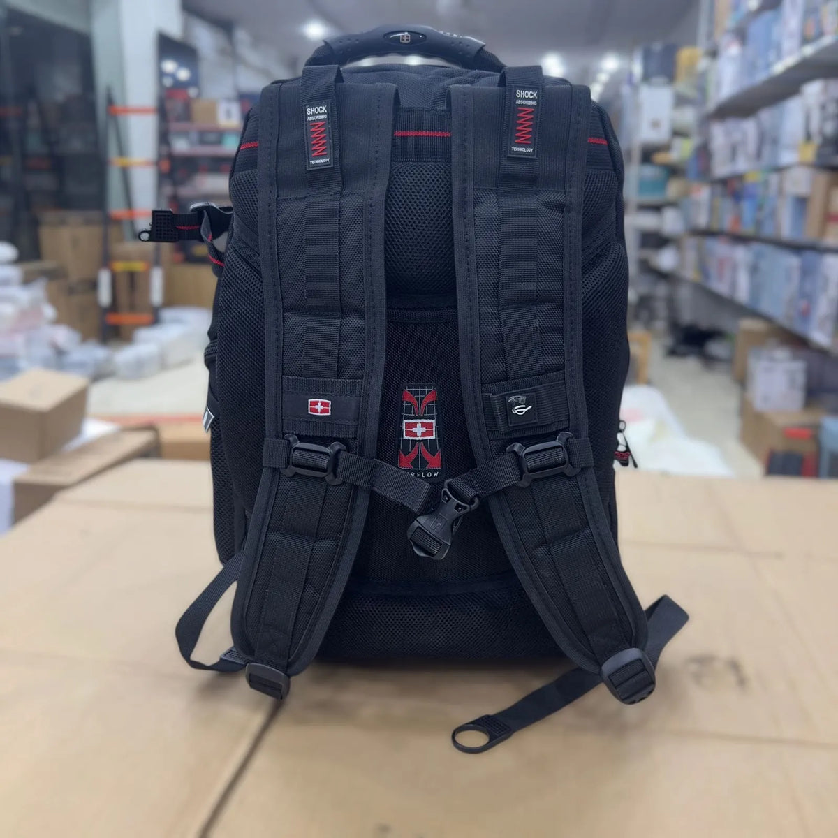 Victoria Cross Travel Business Backpack 15.6″ Laptop Bag with USB & AUX Port – Water-Resistant, Unisex Office & Travel Backpack
