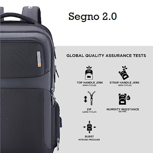 American Tourister Segno II 17″ Laptop Backpack with USB Port & Rain Cover – 30L