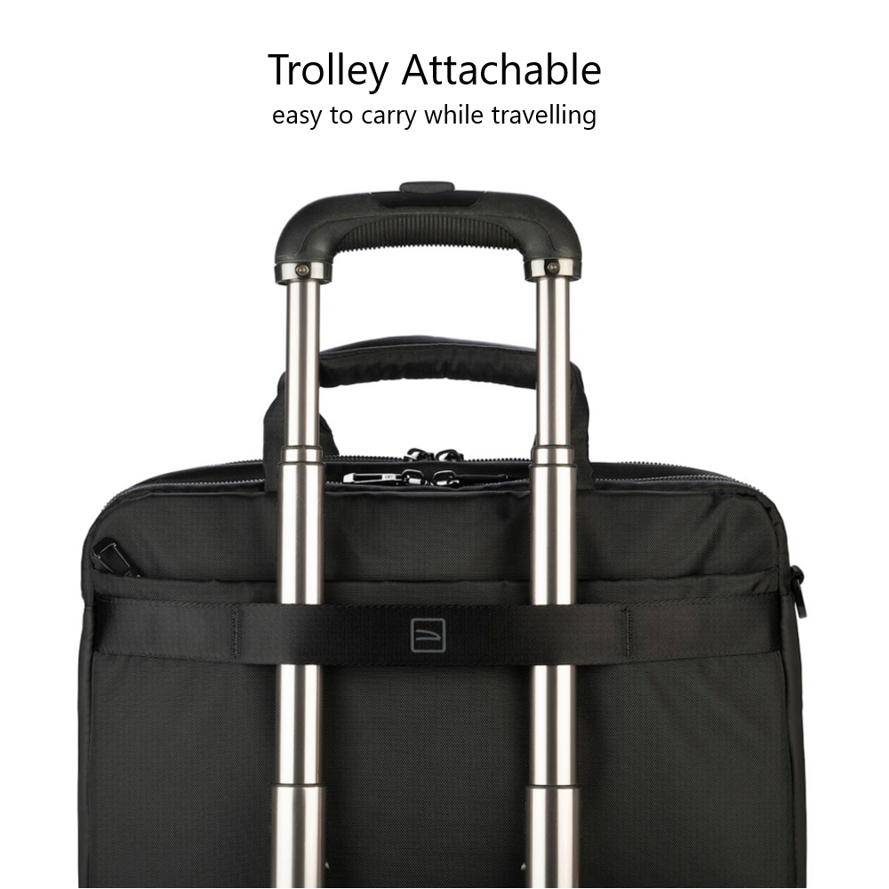 TUCANO Player 15.6" Laptop Bag Double Compartment | Recycled Fabric | Fits 16" MacBook Pro