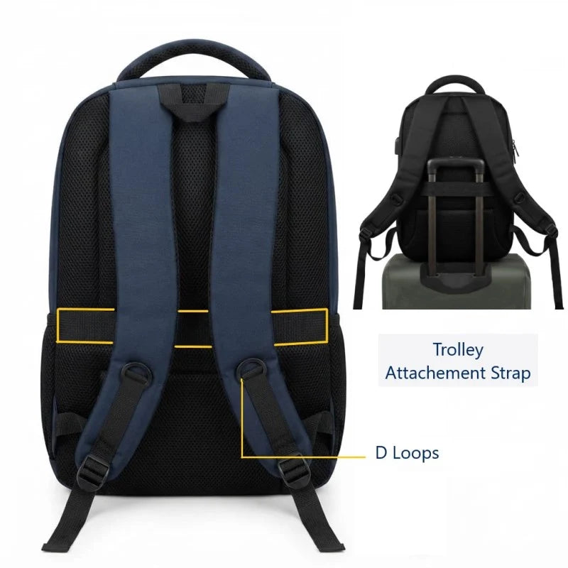 GOW School Bag For Higher Classes & College Backpack with Aux & USB Port, Waterproof, Imported