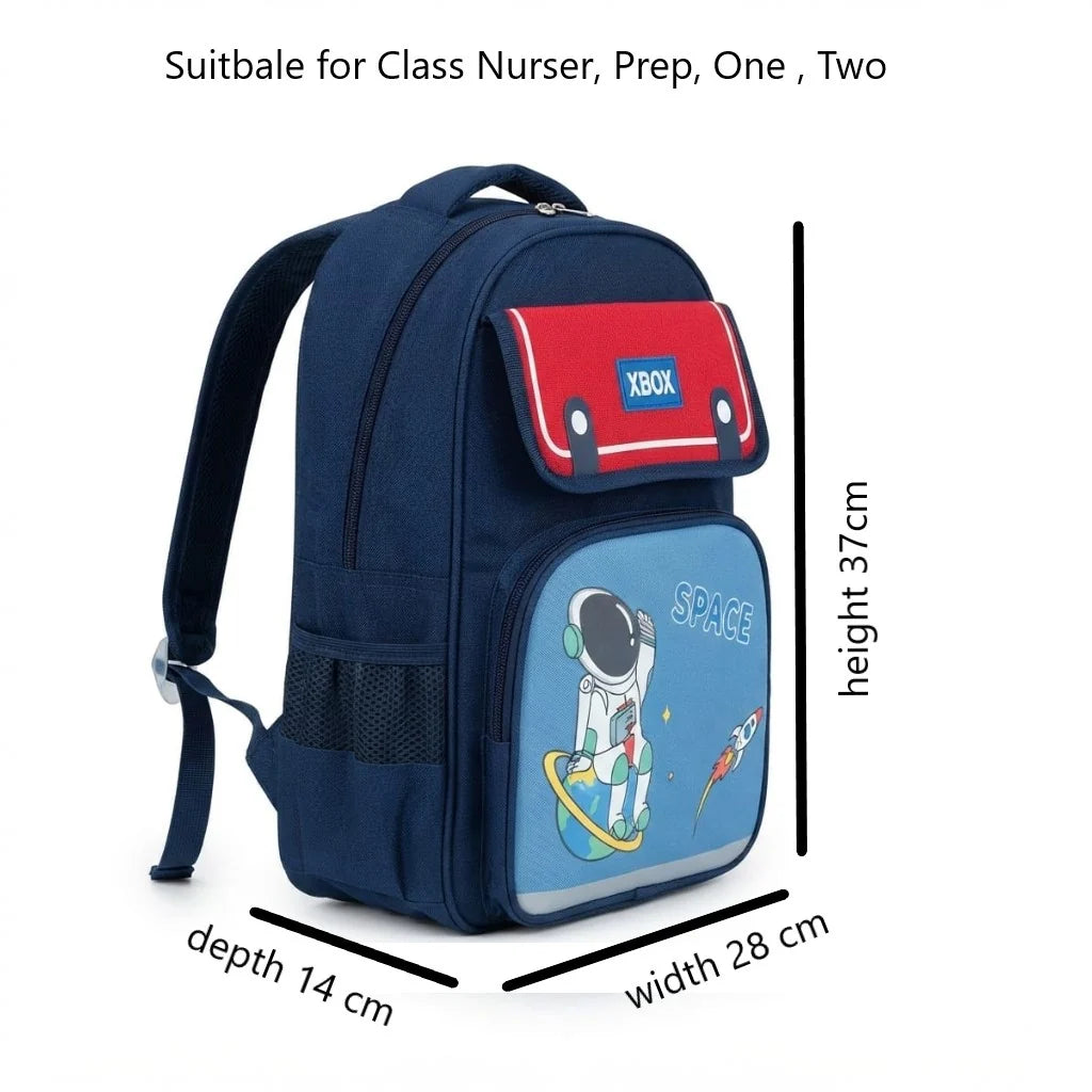 XBOX Space Astro Imported School Bag for Nursery, Prep & Class One - Kids Backpack (Age 4-8)