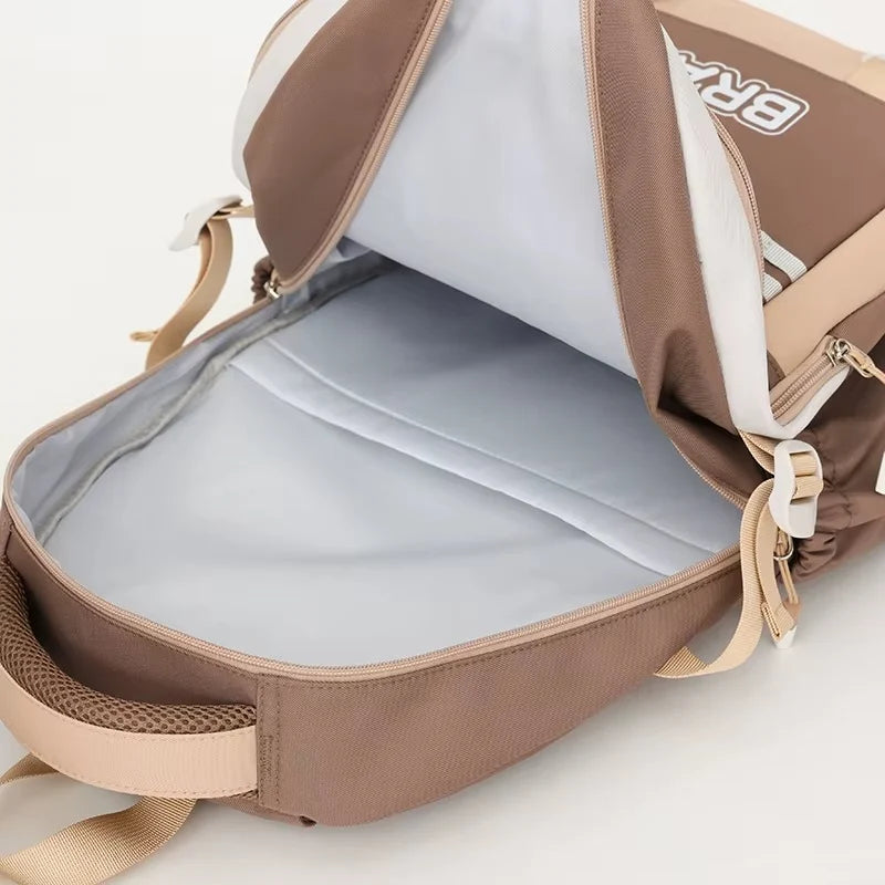 Brave Korean Style Backpack – Lightweight College & Travel Laptop Bag | 32×18×46 cm | Anti-theft Pocket
