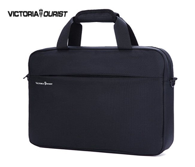 Victoria Tourist VEUS-V7009 15.6” Laptop Messenger Shoulder Bag – Waterproof Oxford Cloth, Black