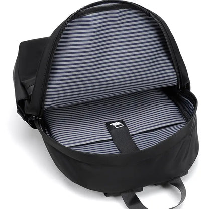 Black Polyester Laptop Backpack for Professionals Students