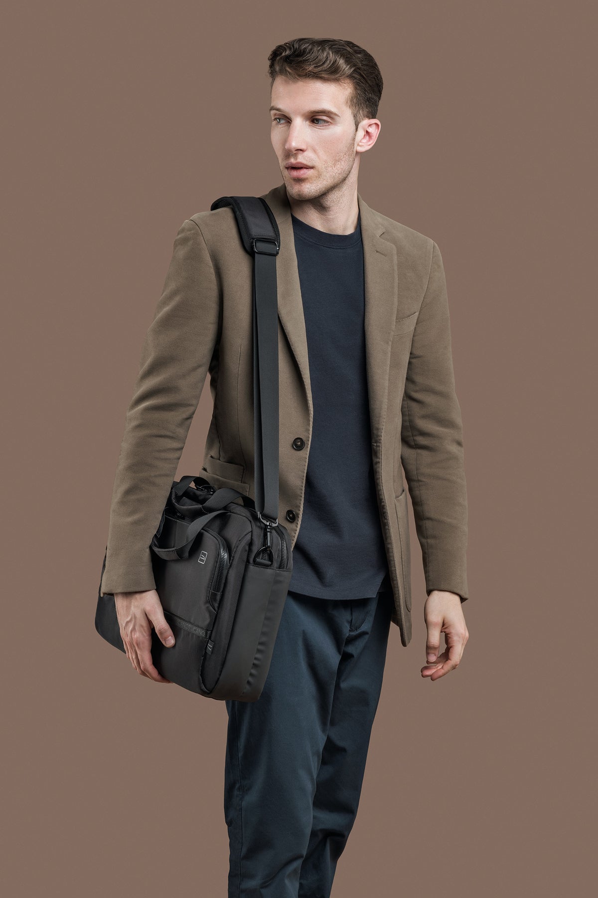 TUCANO Player 15.6" Laptop Bag Double Compartment | Recycled Fabric | Fits 16" MacBook Pro