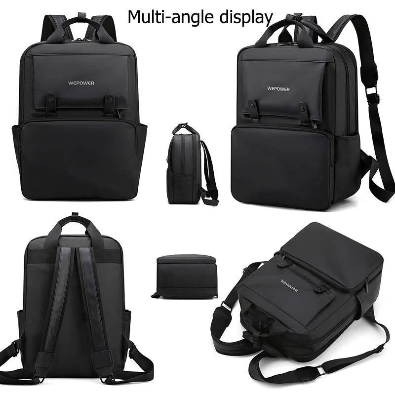 We Power Casual Unisex Backpack for Teenagers | 15" Laptop Compatible | Water Resistant | Blue