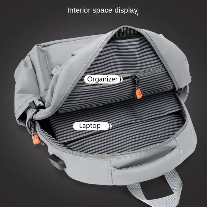 Street Pro 15.6" Waterproof Backpack with USB Charging Port – Stylish Teenager & College Bag