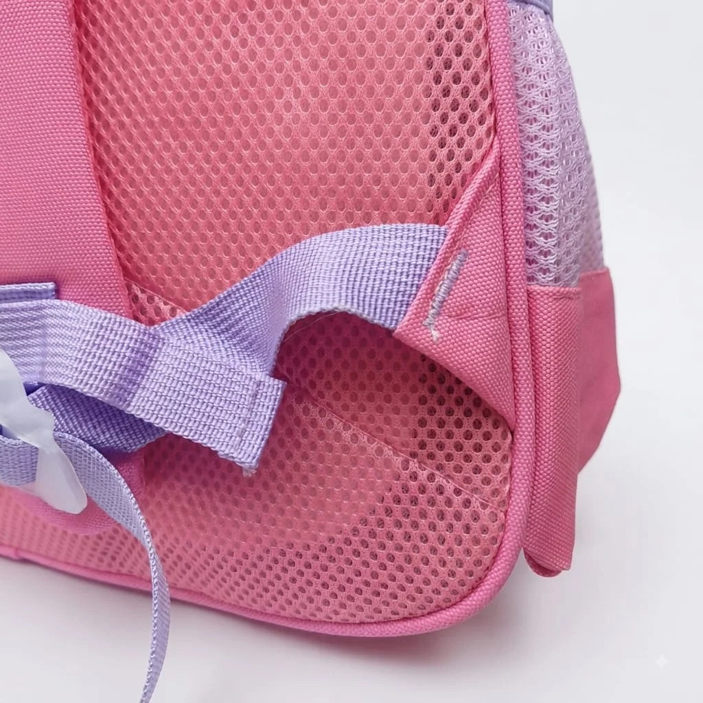 XB Cat Cartoon Imported Girls School Bag for Class 1-3 - Backpack with Chest Buckle & Reflective Strips