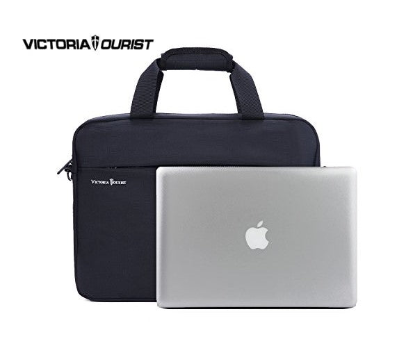 Victoria Tourist VEUS-V7009 15.6” Laptop Messenger Shoulder Bag – Waterproof Oxford Cloth, Black