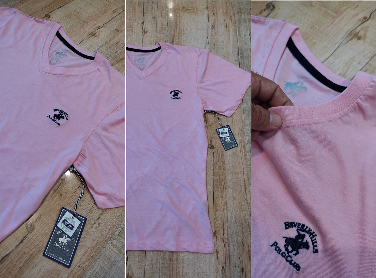 Beverly Hill Polo Club V-Neck Men’s T-Shirt – Summer Stuff Collection