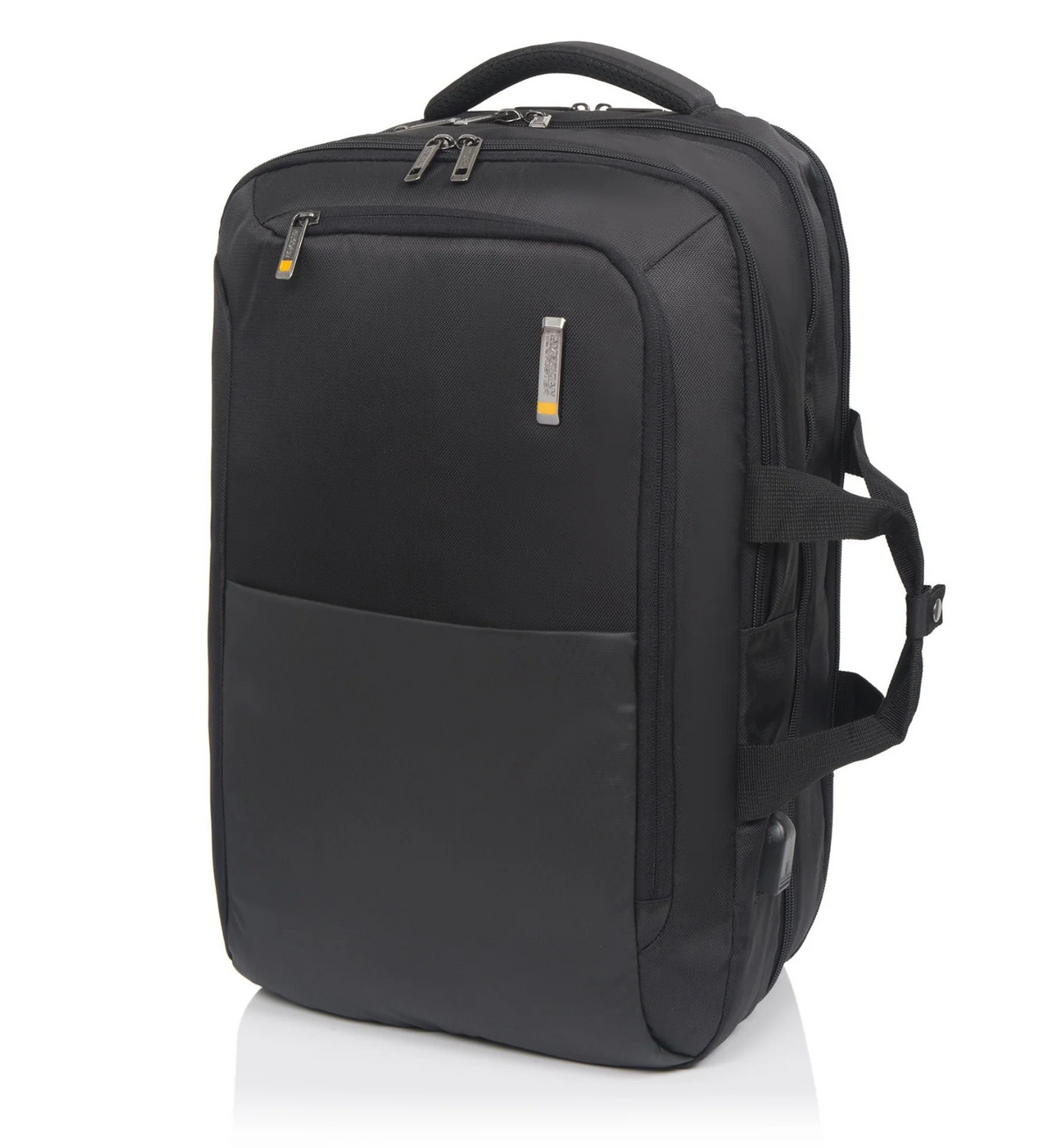 American Tourister Segno V Professional Backpack 17″ – USB Port, Lockable Laptop Compartment, Rain Cover | Black
