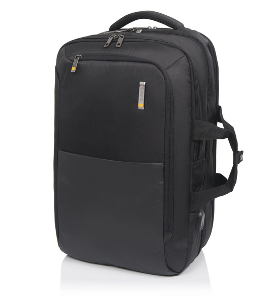 American Tourister Segno V Professional Backpack 17″ – USB Port, Lockable Laptop Compartment, Rain Cover | Black