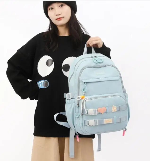 Cute Girls Premium Backpack for School, College & Daily Travel – 31x19x48 cm – Water Resistant, Multi-Pocket, Laptop Section