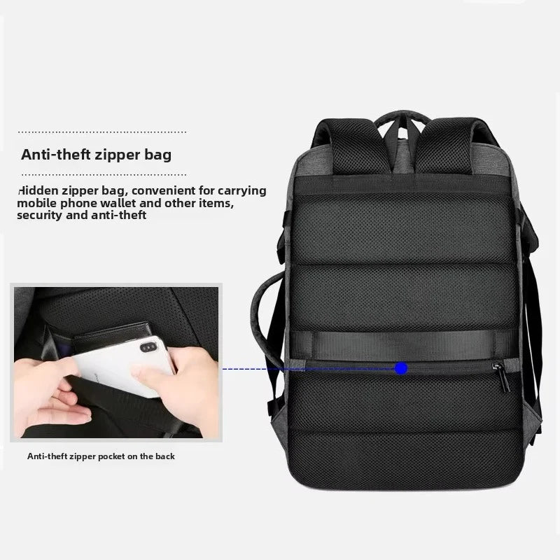 HANKE Expandable Travel Backpack 32L-40L – Waterproof Cabin Backpack with USB Port & Laptop Compartment