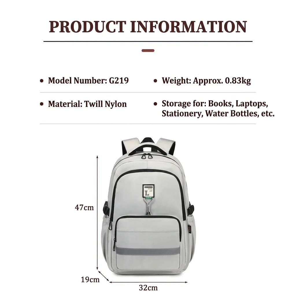 CALDIVO Casual Waterproof Backpack for School, College, University & Travel | Unisex Laptop Bag | Premium Twill Nylon