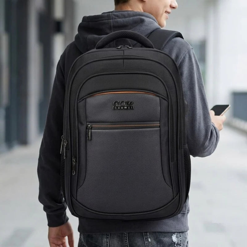 GOW School Bag For Higher Classes & College Backpack with Aux & USB Port, Waterproof, Imported