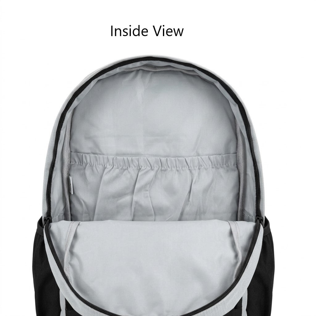 Snoopy Casual Backpack – Light Grey Checked, Water Resistant, 15.6" Laptop Compartment