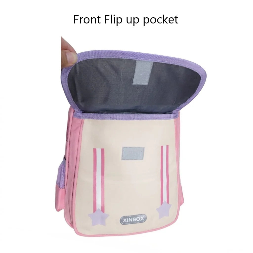 XINBOX Two Star Kids Imported School Bag for Class KG, Nursery, Prep