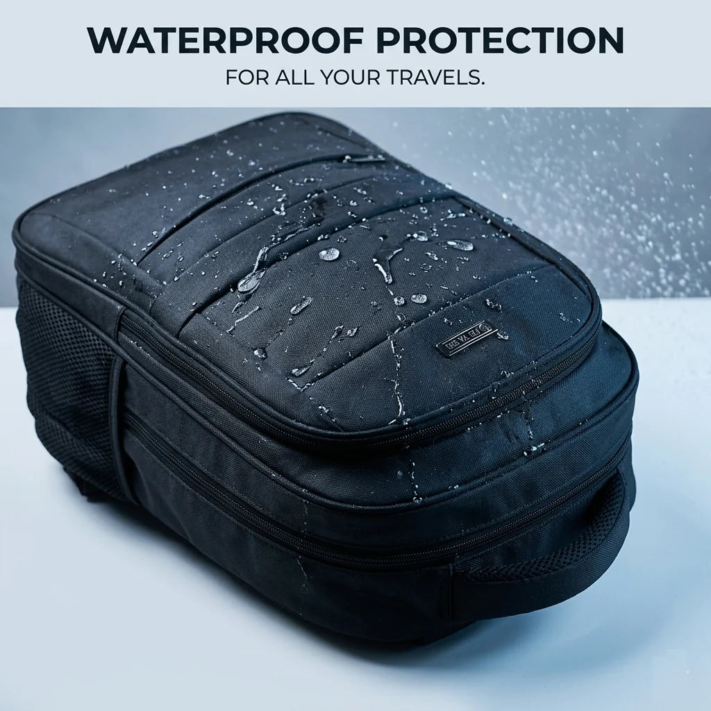 FYS Anti-Theft Travel & Laptop Backpack 15.6" Waterproof School, College & Travel | Black
