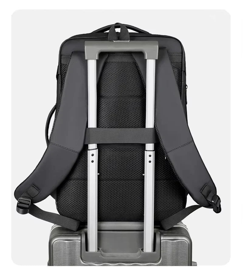 HANKE Expandable Travel Backpack 32L-40L – Waterproof Cabin Backpack with USB Port & Laptop Compartment