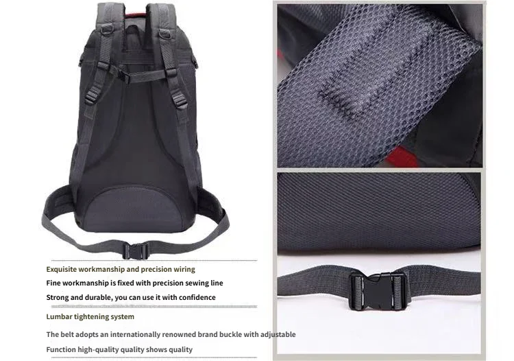 Huntvp 60L High Grade Hiking & Travel Backpack – Waterproof Trekking Bag with Shoe Compartment