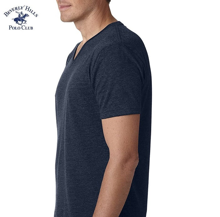 Men’s V-Neck T-Shirt – Beverley Hills Polo Club (Export Brand) Lightweight