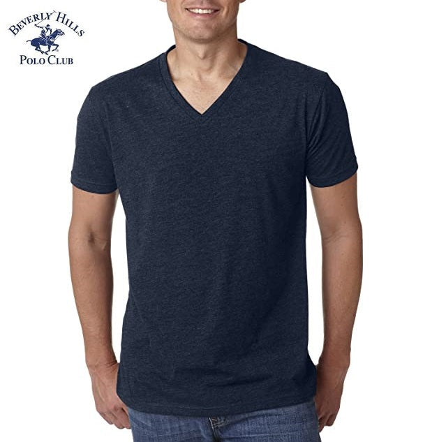 Men’s V-Neck T-Shirt – Beverley Hills Polo Club (Export Brand) Lightweight
