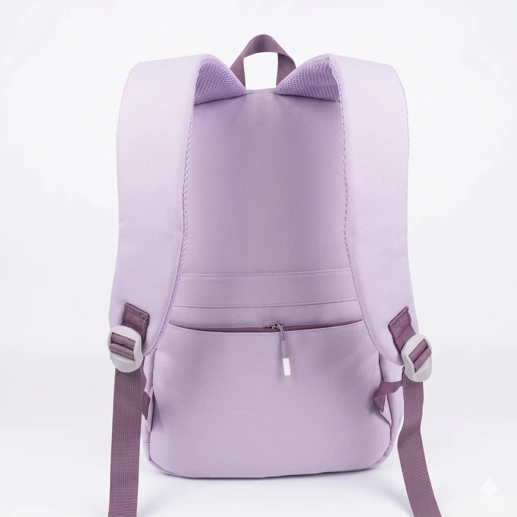 Octanauts Zenvy Cute Waterproof Large Capacity School Backpack for Girls – Multi-Compartment Laptop Travel Bag (15.6”)