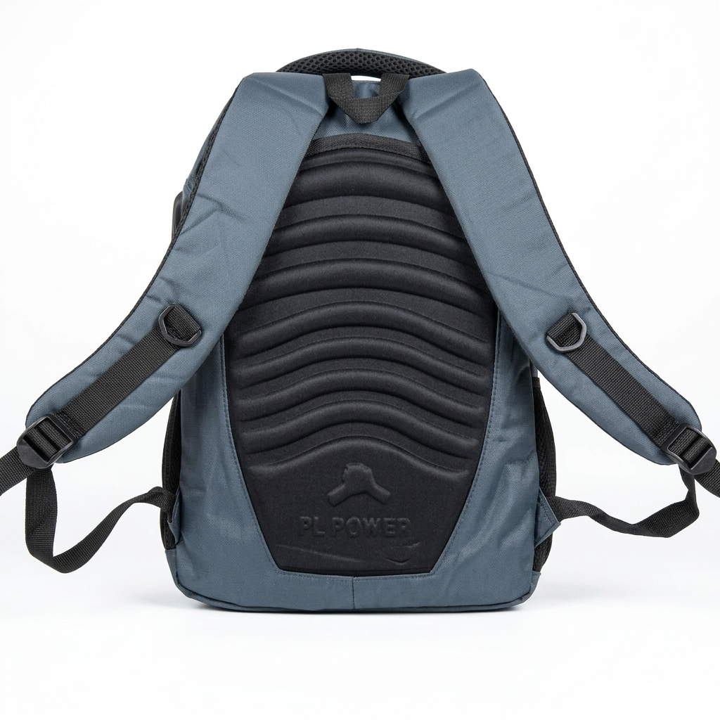 PL Power Waterproof School & Travel Backpack – USB & AUX Port | Premium Polyester Laptop Bag (Class 8–10)