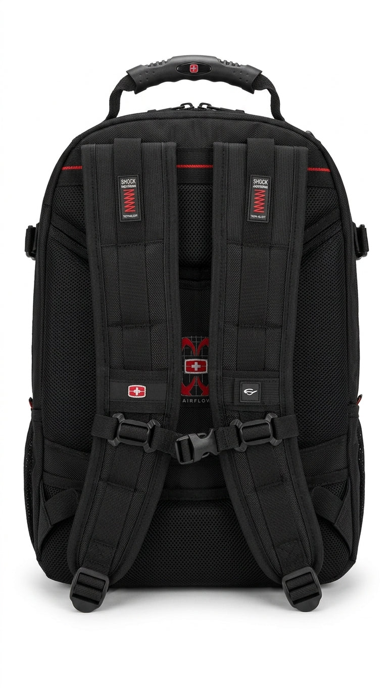 Victoria Cross Travel Business Backpack 15.6″ Laptop Bag with USB & AUX Port – Water-Resistant, Unisex Office & Travel Backpack