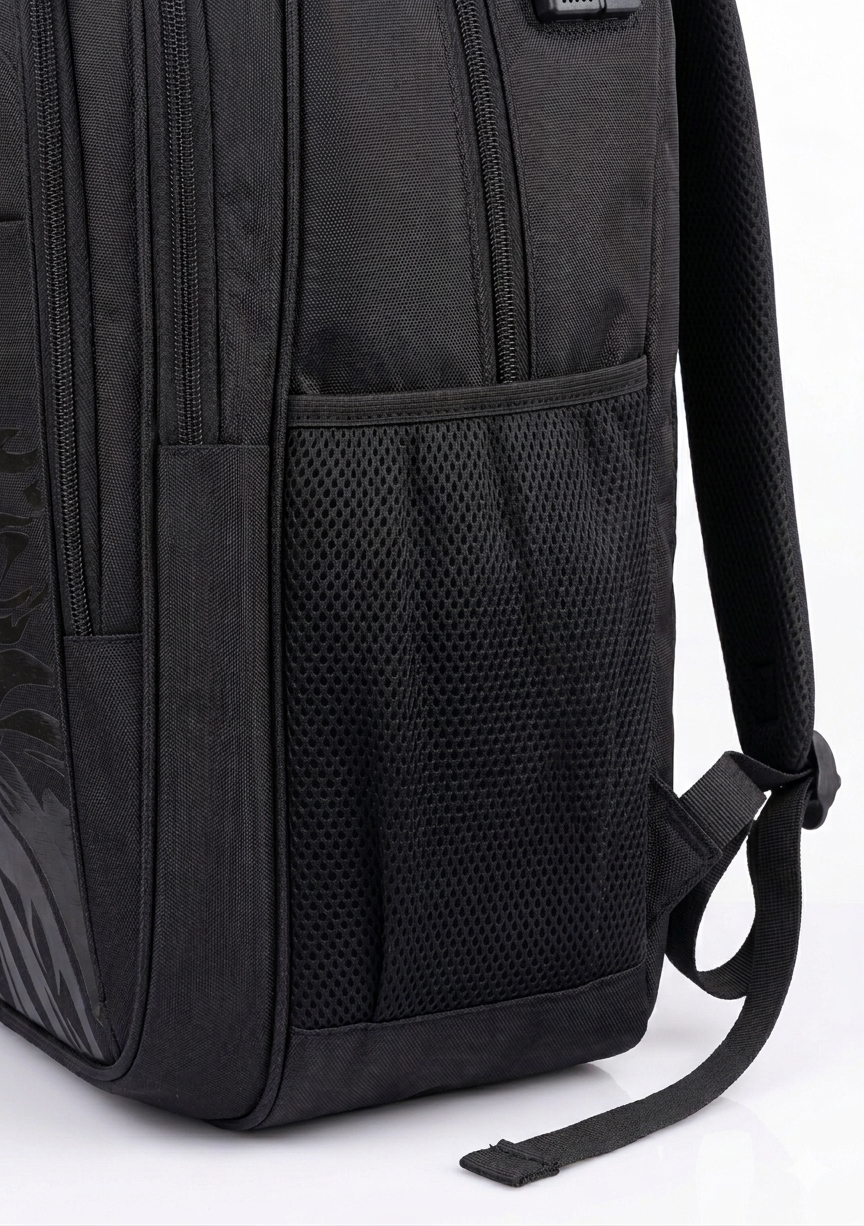PL Power Waterproof School & Travel Backpack – USB & AUX Port | Premium Polyester Laptop Bag (Class 8–10)