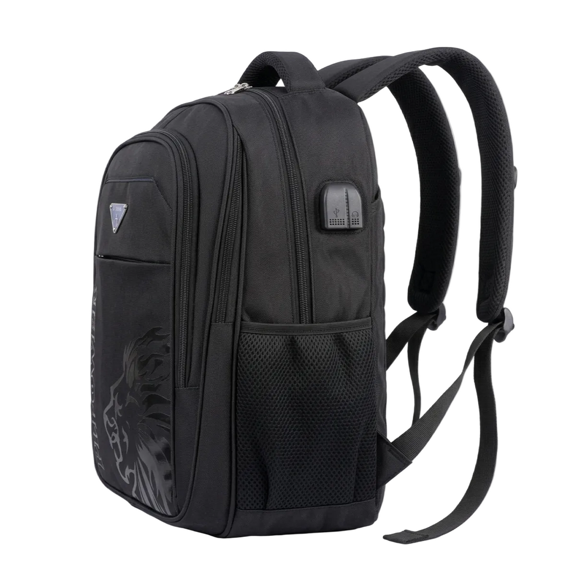 PL Power Waterproof School & Travel Backpack – USB & AUX Port | Premium Polyester Laptop Bag (Class 8–10)