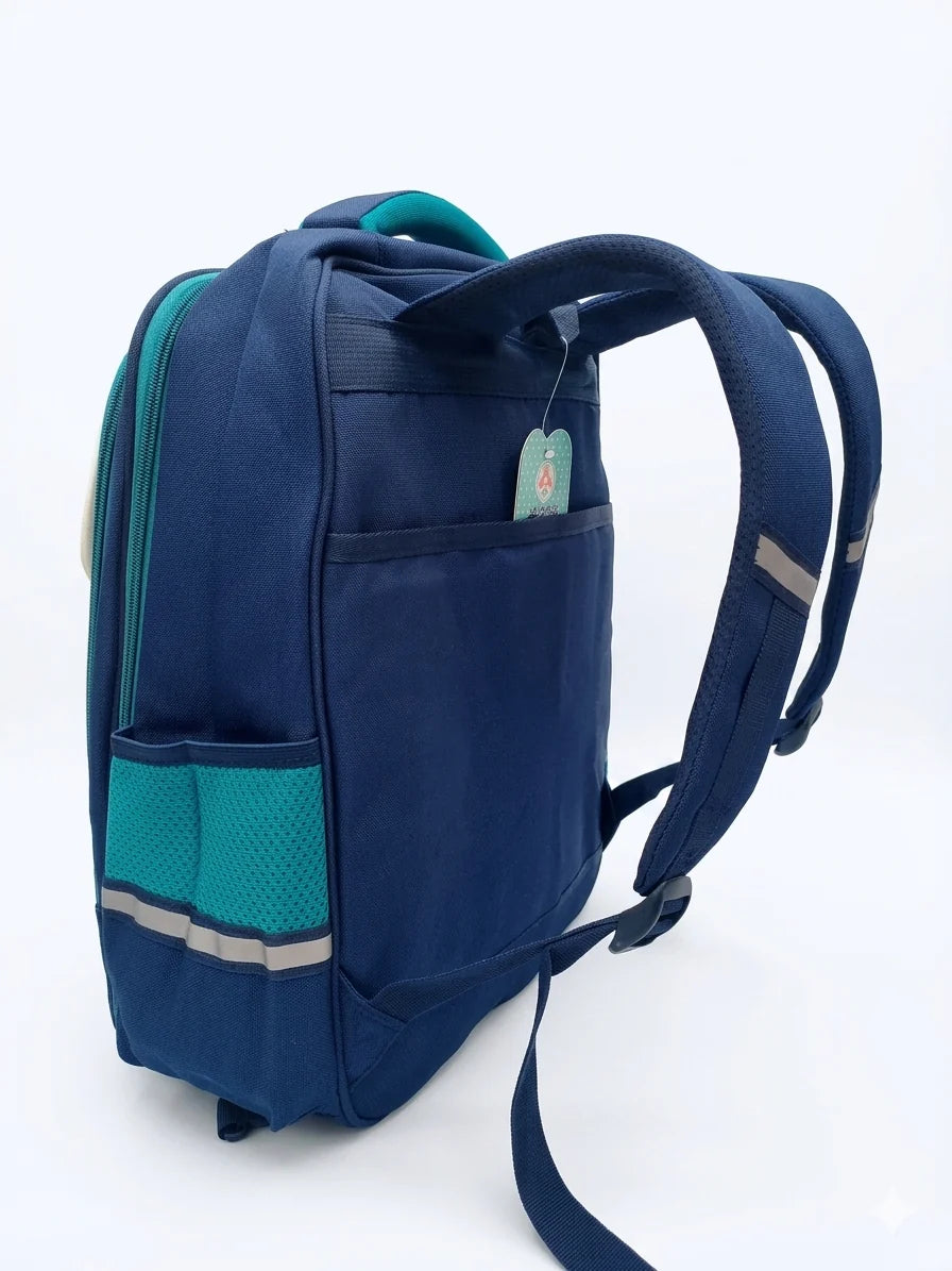 KUBINX British Design School Backpack – 180° Open Book Compartment | Lightweight Oxford Material (Grade 3–5)