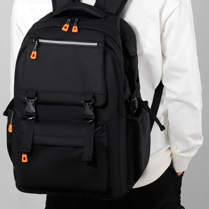 Street Pro 15.6" Waterproof Backpack with USB Charging Port – Stylish Teenager & College Bag