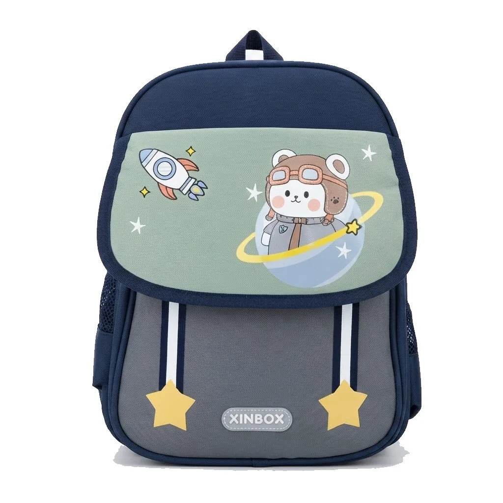 XINBOX Two Star Kids Imported School Bag for Class KG, Nursery, Prep