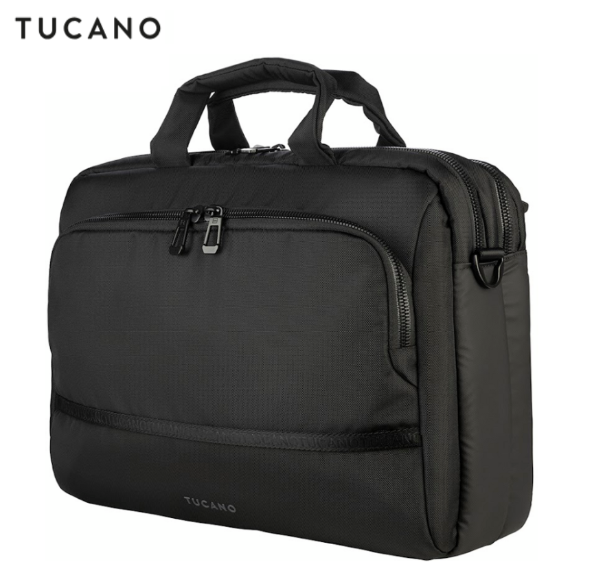TUCANO Player 15.6" Laptop Bag Double Compartment | Recycled Fabric | Fits 16" MacBook Pro
