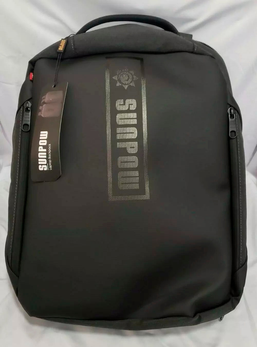 Sunpow Anti-theft 15.6" Laptop Backpack – 180° Open Design | Waterproof | Black