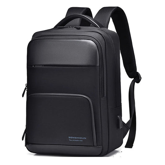 Orion Pro Business Laptop Backpack – Waterproof, Large Capacity, USB Charging, Fits 15.6" / 16" Laptop – Black