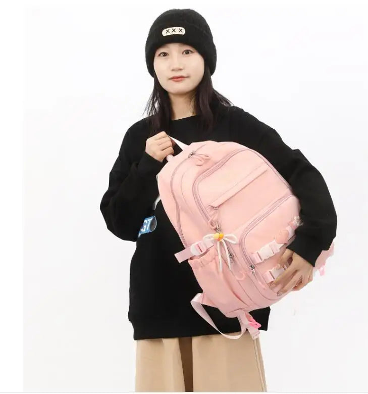 Cute Girls Premium Backpack for School, College & Daily Travel – 31x19x48 cm – Water Resistant, Multi-Pocket, Laptop Section