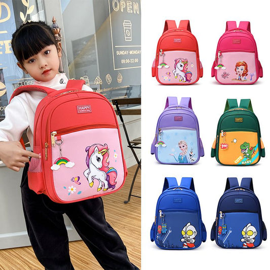 Cute Cartoon Kids School Backpack | Durable Oxford Cloth Bag for Boys
