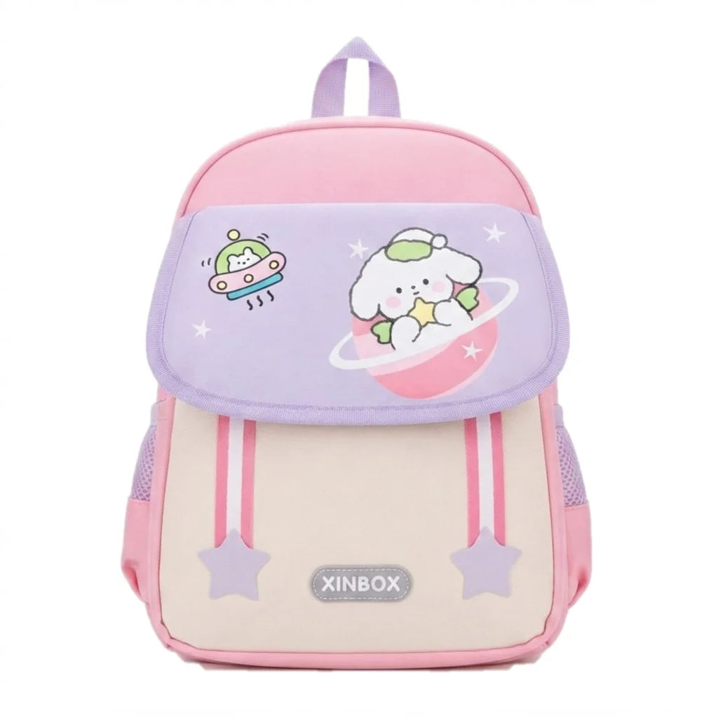 XINBOX Two Star Kids Imported School Bag for Class KG, Nursery, Prep