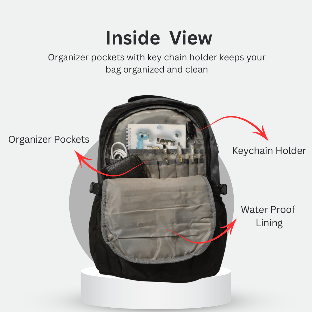 Wenhao Backpack – Large Capacity Travel, School & University Bag with Anti-Theft Pocket, Headphone Port & 16" Laptop Compartment – 47x32x20cm