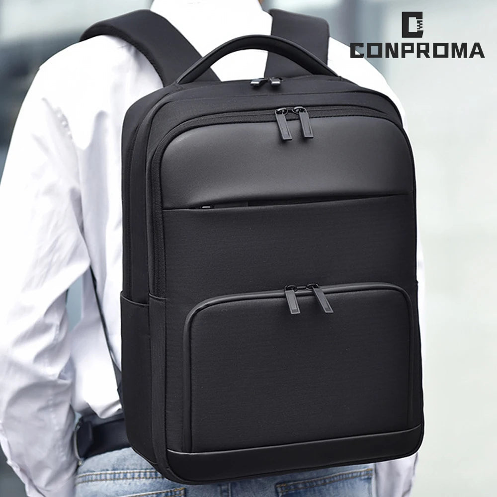 Orion Pro Business Laptop Backpack – Waterproof, Large Capacity, USB Charging, Fits 15.6" / 16" Laptop – Black